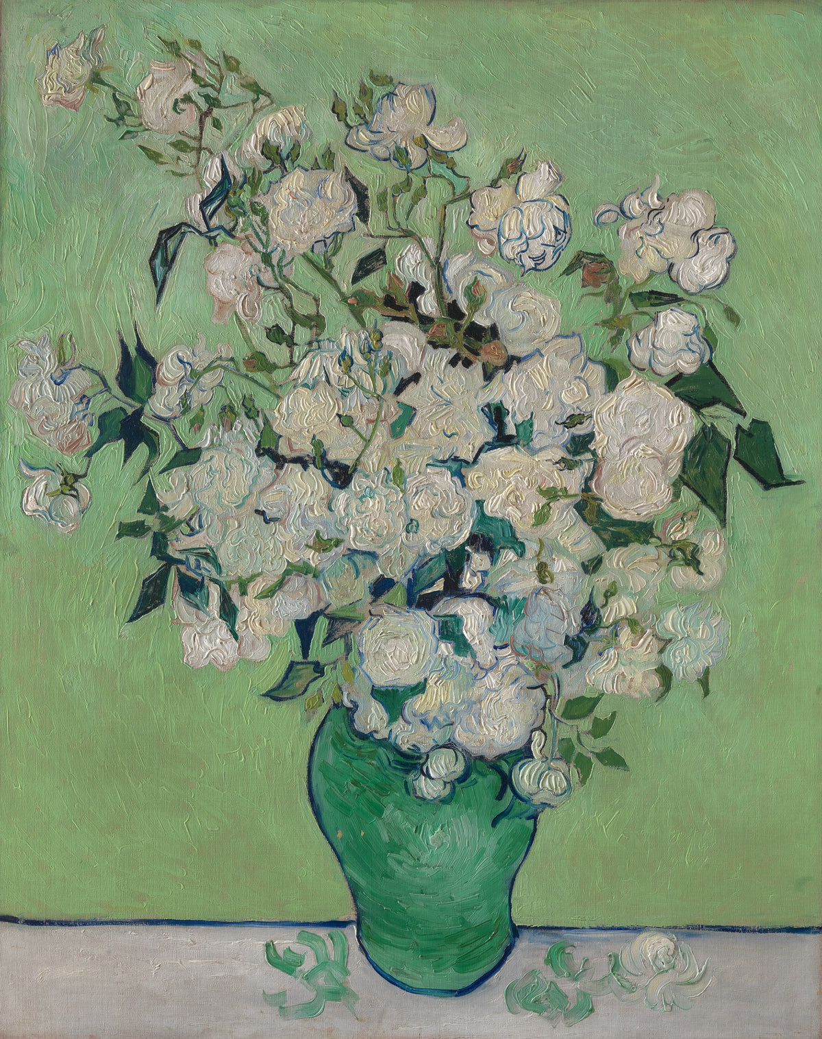 Roses by Vincent van Gogh - Post-Impressionist canvas print
