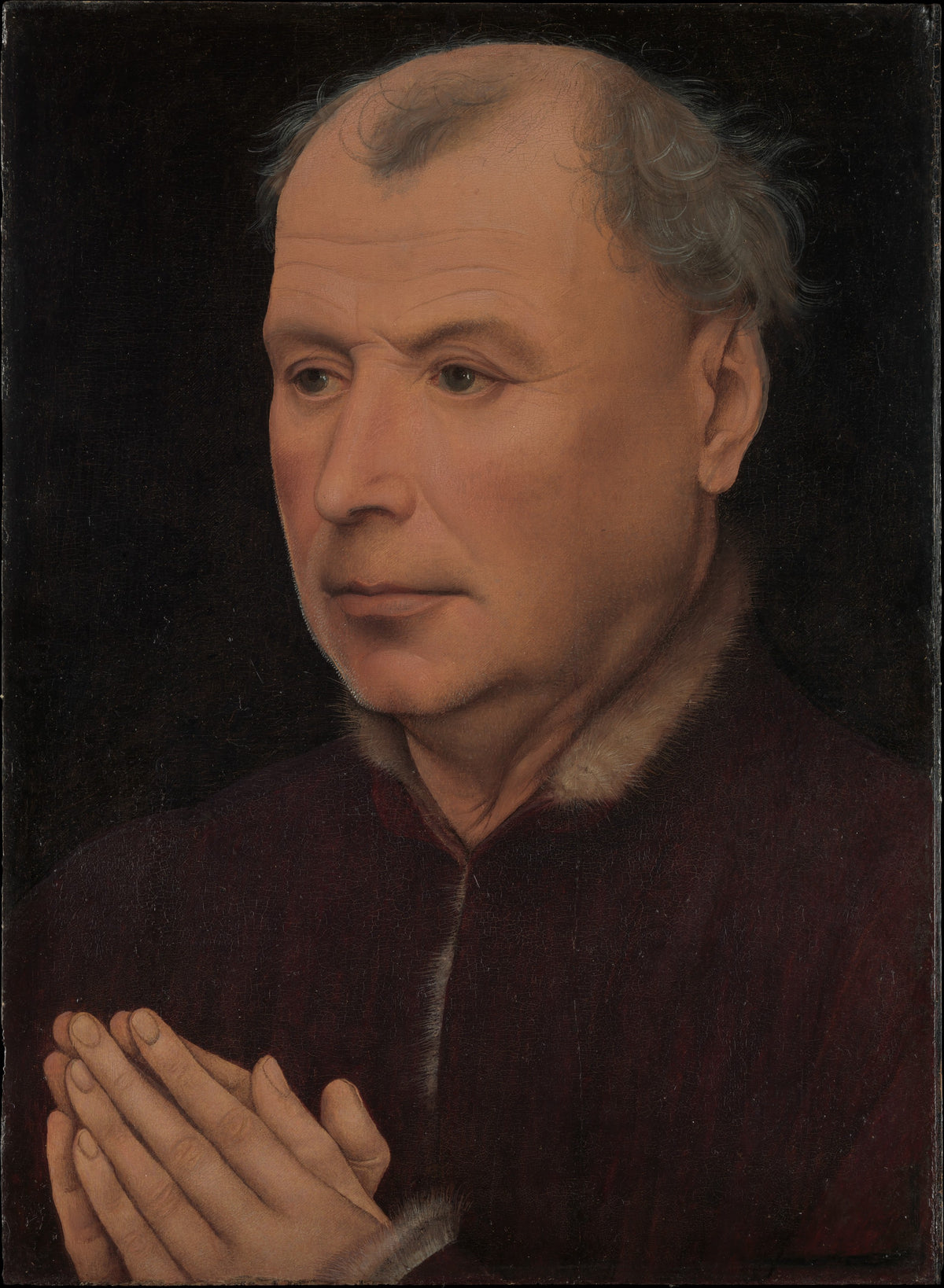 Man in Prayer by Rogier van der Weyden - Northern Renaissance canvas print