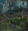 View of Toledo by El Greco (Domenikos Theotokopoulos) - Oil Painting canvas print