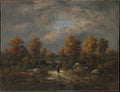 Autumn The Woodland Pond by Narcisse-Virgile Diaz de la Peña - Oil Painting canvas print
