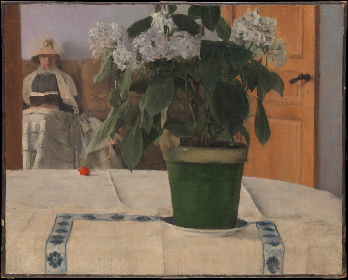 Hortensia by Fernand Khnopff - Oil Painting canvas print