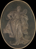 Allegorical Figure Representing Prudence by Giovanni Battista Tiepolo - Classic Art canvas print