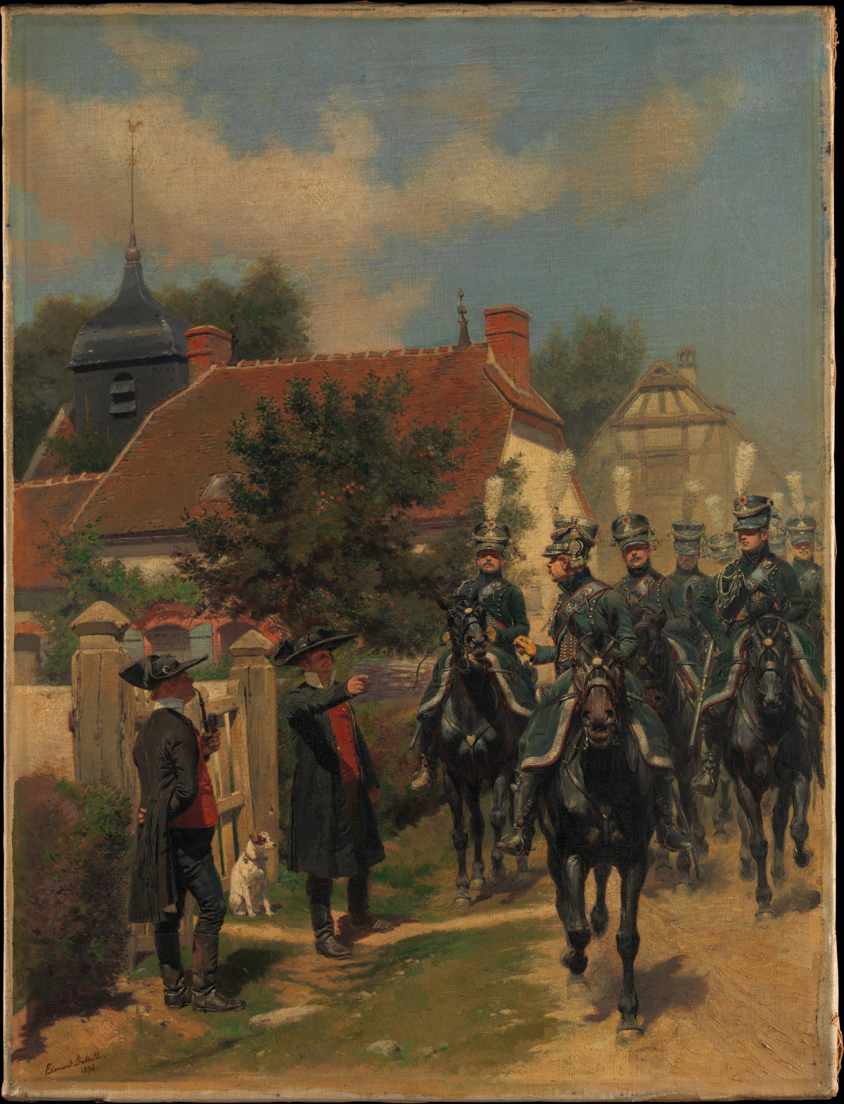 Gendarmes d'Ordonnance by Edouard Detaille - Oil Painting canvas print