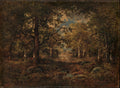 A Vista through Trees Fontainebleau by Narcisse-Virgile Diaz de la Peña - Classic Art canvas print
