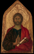 Christ Blessing by Segna di Buonaventura - Tempera canvas print