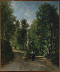Road in the Woods by Constant Troyon - Oil Painting canvas print