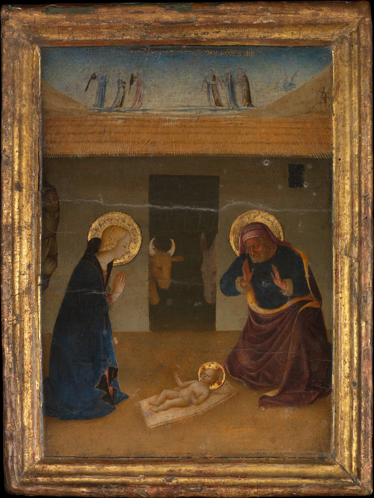The Nativity by Zanobi Strozzi - Tempera canvas print