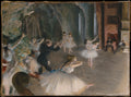 The Rehearsal Onstage by Edgar Degas - Impressionist canvas print