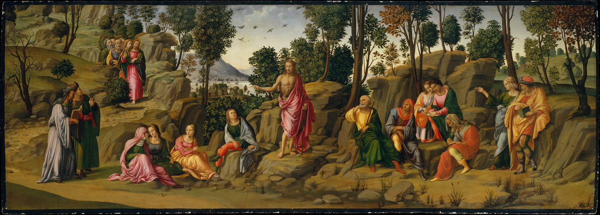 Saint John the Baptist Bearing Witness by Francesco Granacci - Classic Art canvas print