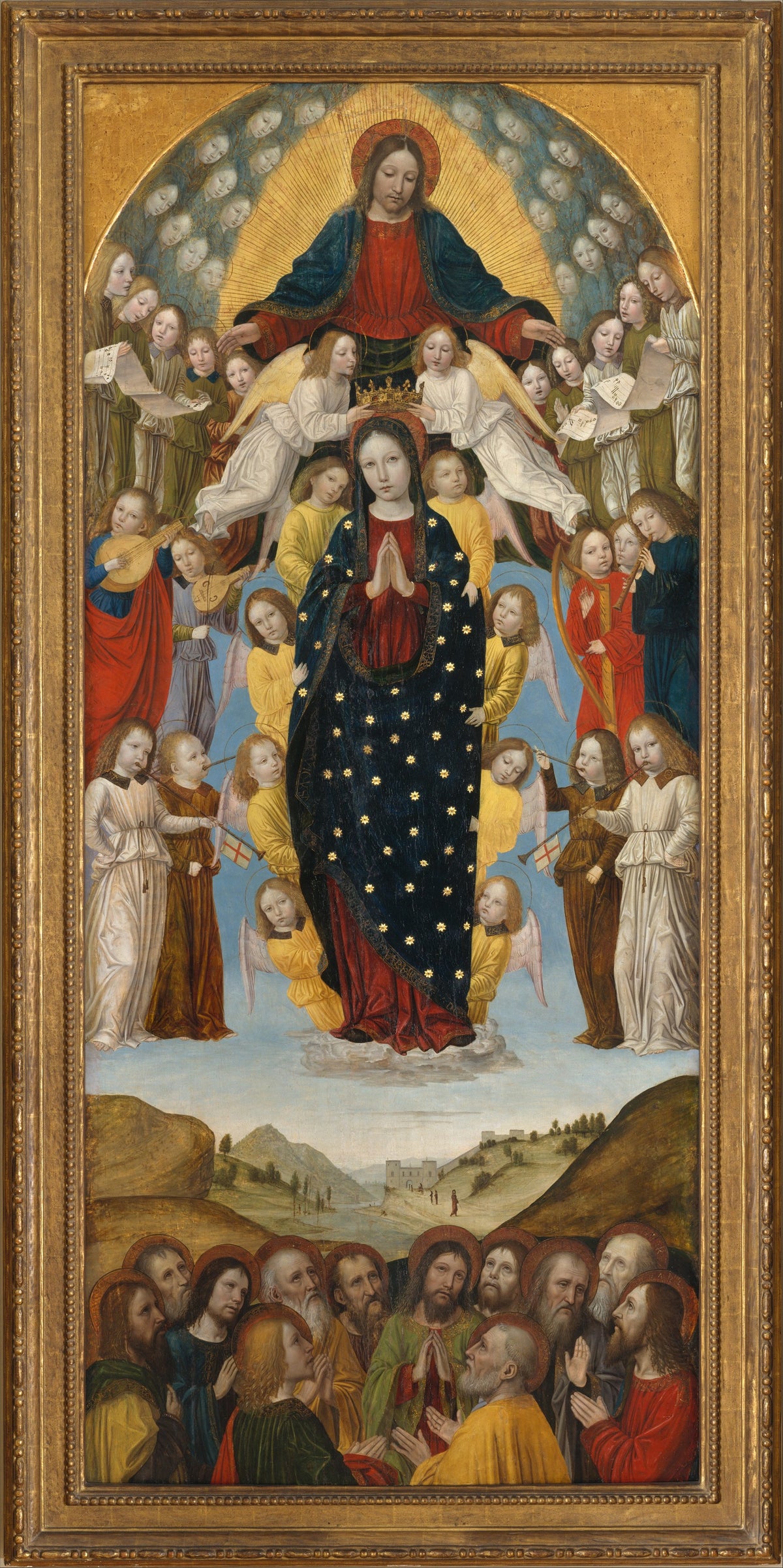 The Assumption of the Virgin by Bergognone (Ambrogio di Stefano da Fossano) - Classic Art canvas print