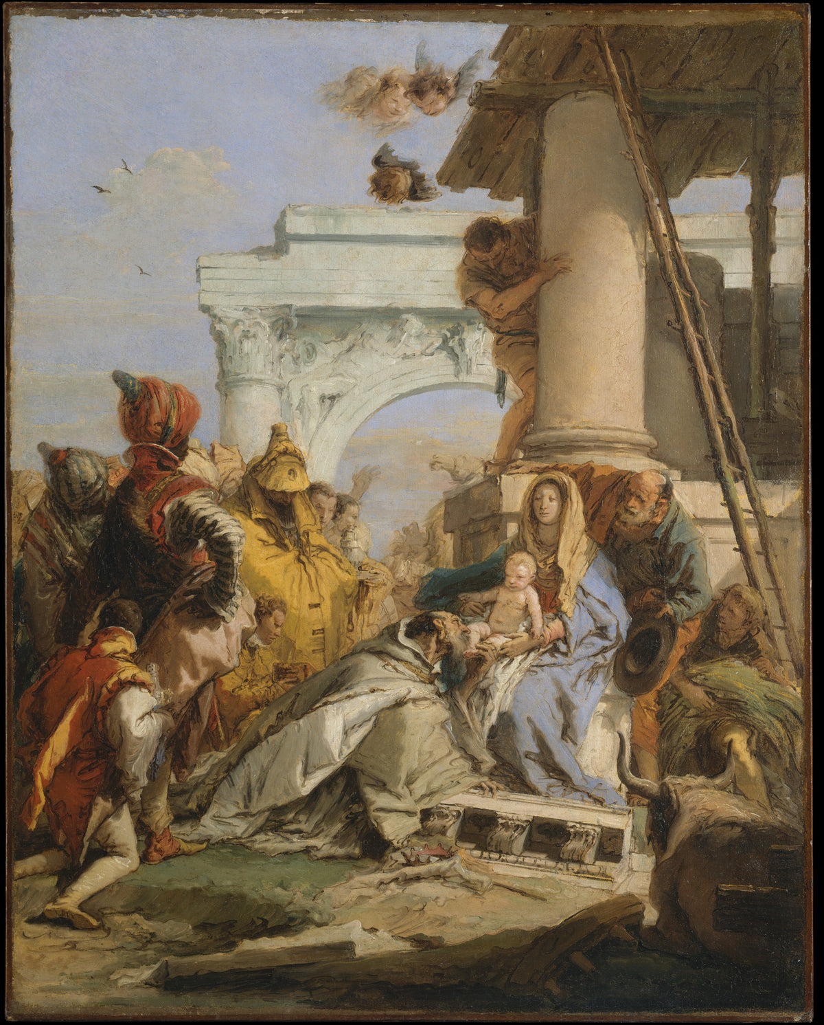 The Adoration of the Magi by Giovanni Battista Tiepolo - Oil Painting canvas print