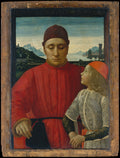 Francesco Sassetti 14211490 and His Son Teodoro by Domenico Ghirlandaio (Domenico Bigordi) - Tempera canvas print