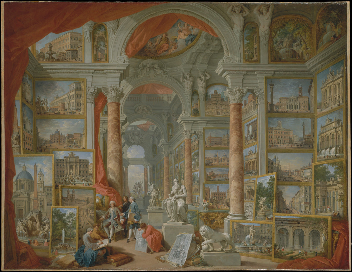 Modern Rome by Giovanni Paolo Panini - Oil Painting canvas print