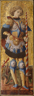 Saint George by Carlo Crivelli - Tempera canvas print