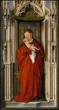 Virgin and Child in a Niche by Jan van Eyck - Northern Renaissance canvas print