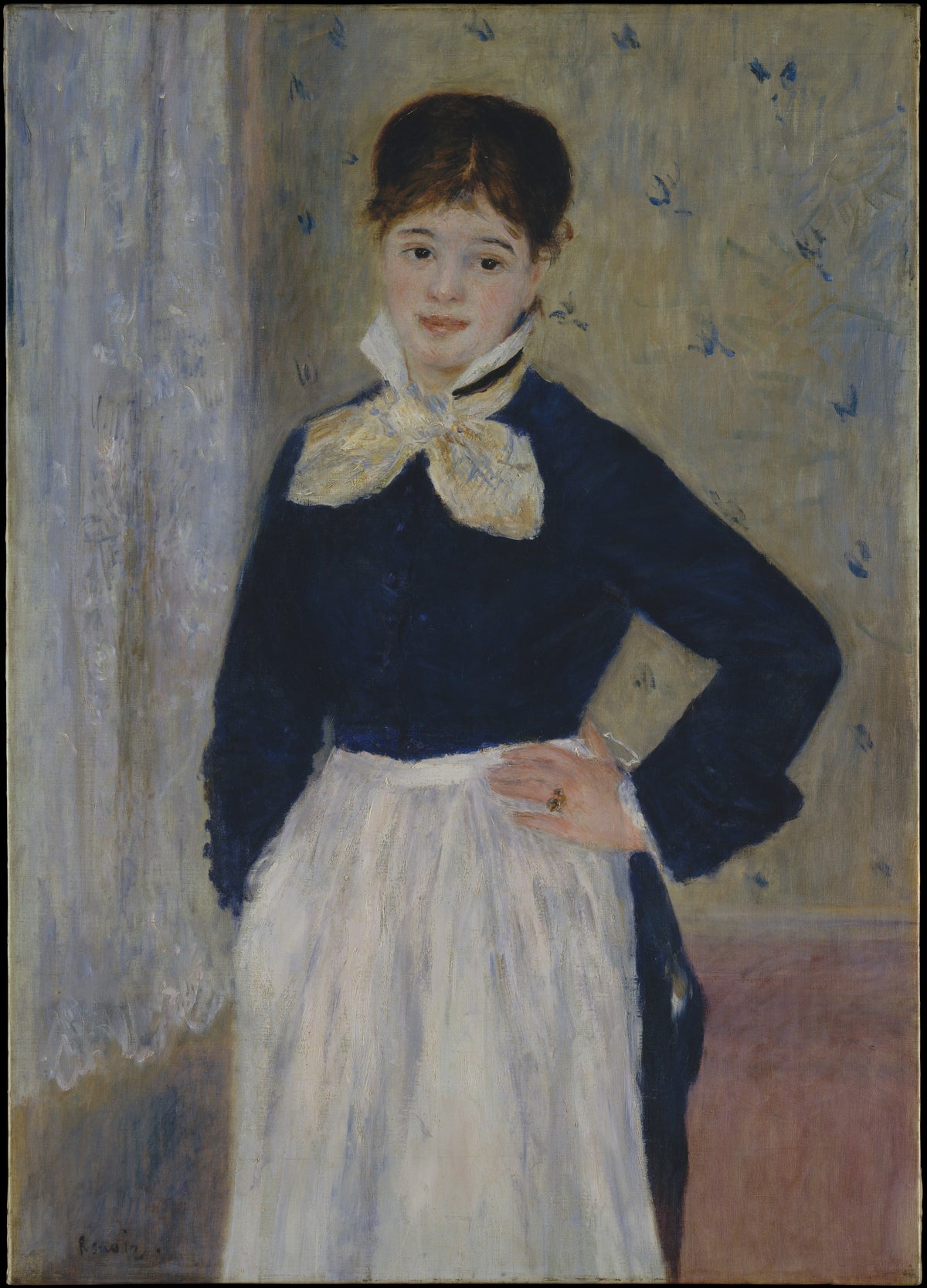 Young Woman La Servante by Auguste Renoir - Impressionist canvas print