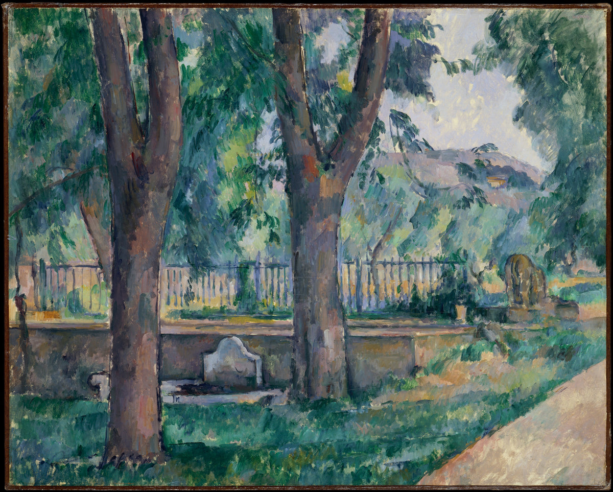 The Pool at Jas de Bouffan by Paul Cézanne - Oil Painting canvas print