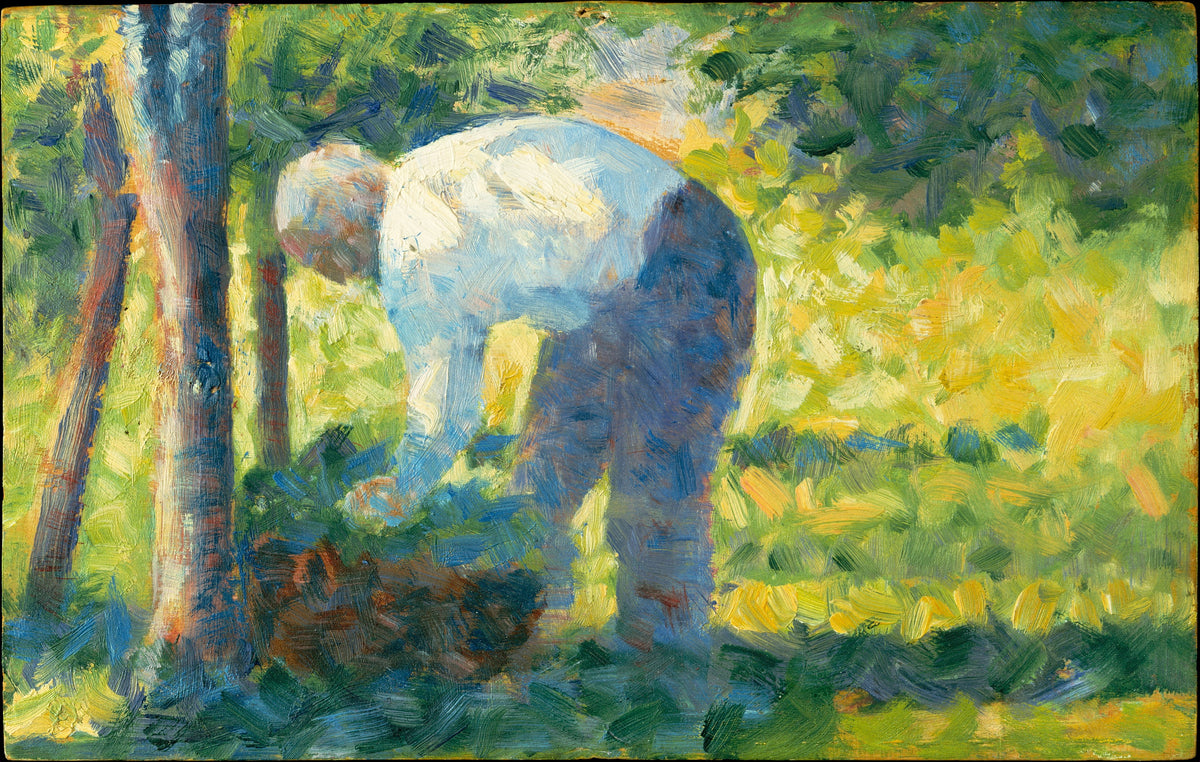 The Gardener by Georges Seurat - Pointillist canvas print