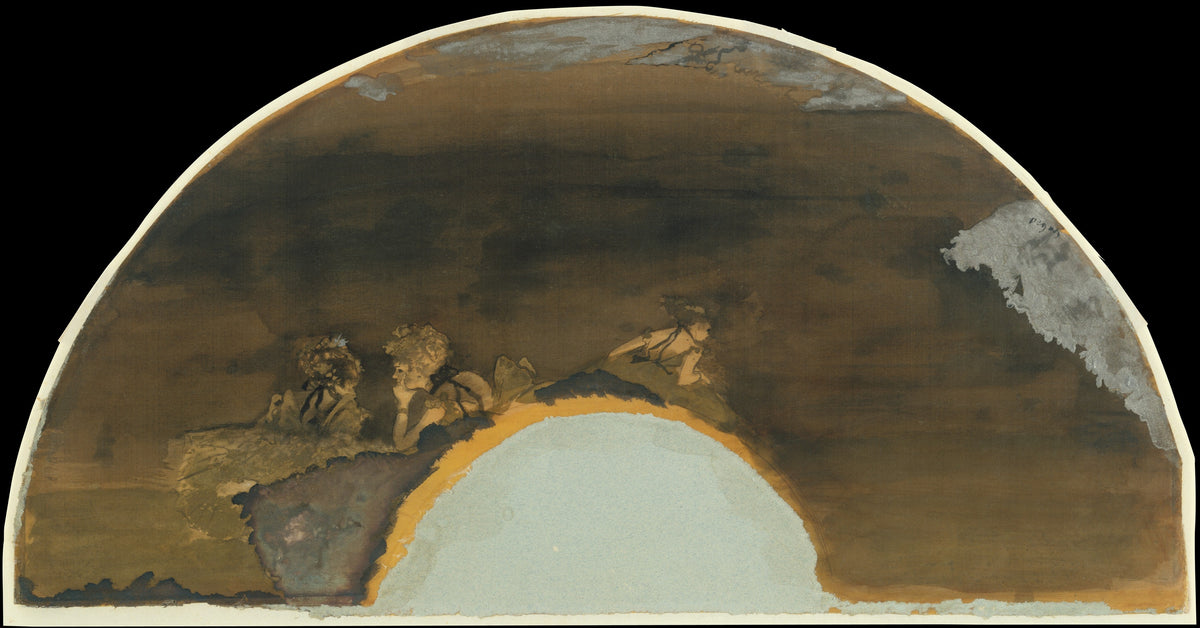 Fan Mount Dancers by Edgar Degas - Impressionist canvas print