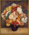 Bouquet of Chrysanthemums by Auguste Renoir - Impressionist canvas print