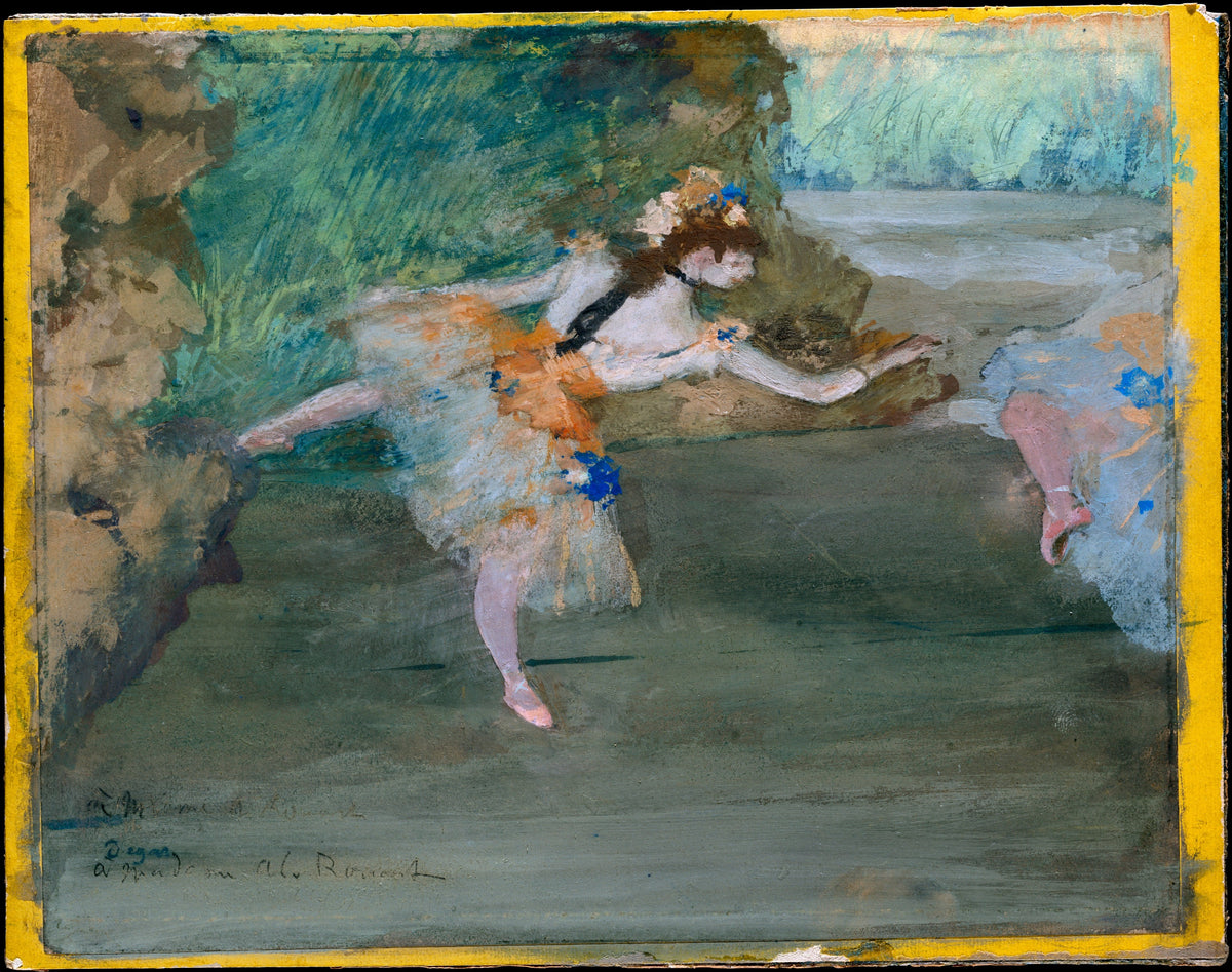 Dancer Onstage by Edgar Degas - Impressionist canvas print