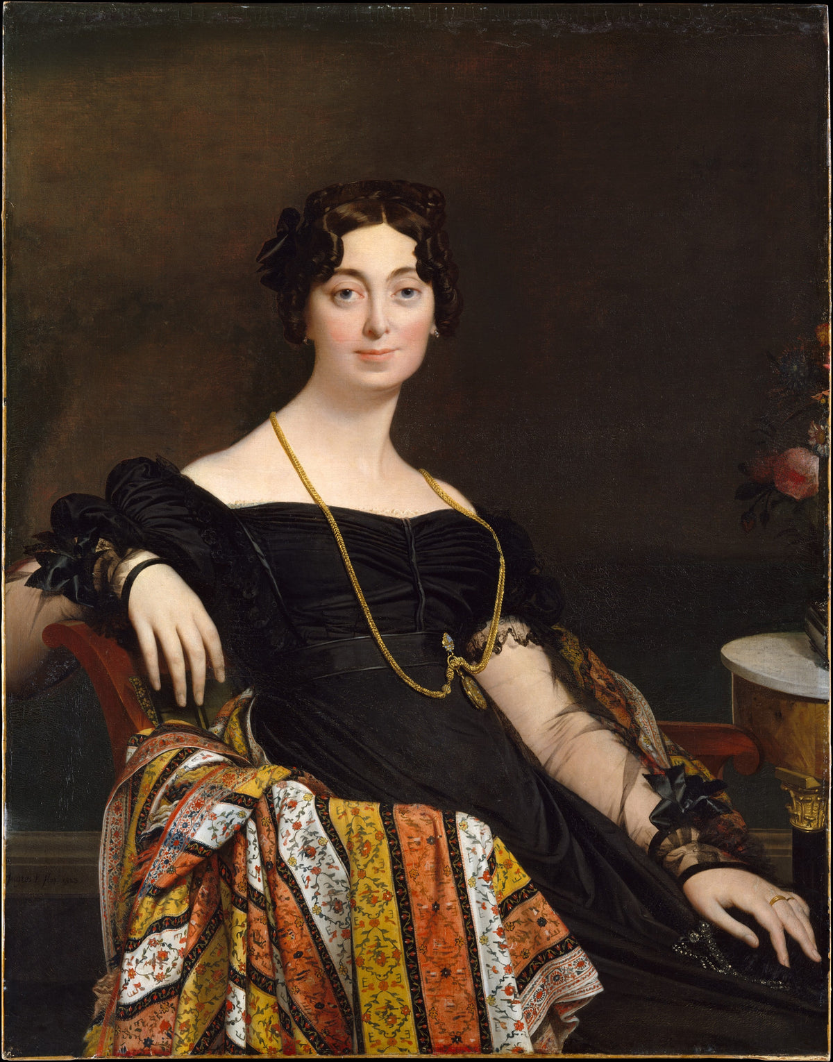 Madame Jacques-Louis Leblanc Franoise Poncelle, 17881839 by Jean Auguste Dominique Ingres - Oil Painting canvas print