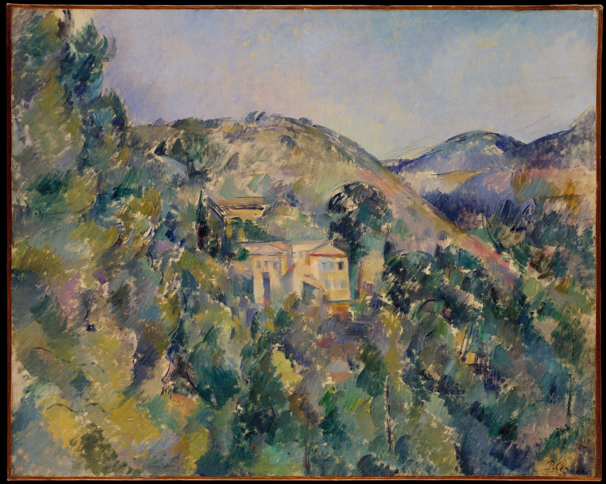View of the Domaine Saint-Joseph by Paul Cézanne - Oil Painting canvas print