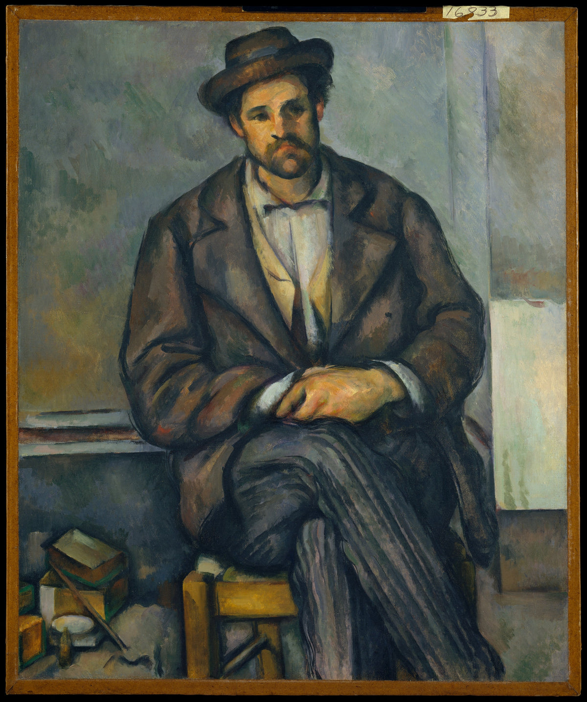 Seated Peasant by Paul Cézanne - Oil Painting canvas print