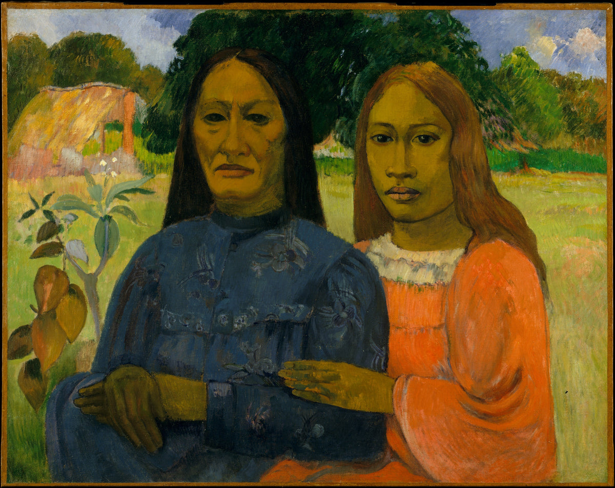 Two Women by Paul Gauguin - Post-Impressionist canvas print
