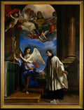 The Vocation of Saint Aloysius Luigi Gonzaga by Guercino (Giovanni Francesco Barbieri) - Art Deco canvas print