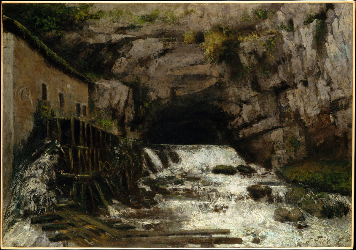 The Source of the Loue by Gustave Courbet - Realist canvas print