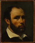 Portrait of a Man by Gustave Courbet - Realist canvas print