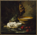 Still Life with Cheese by Antoine Vollon - Oil Painting canvas print