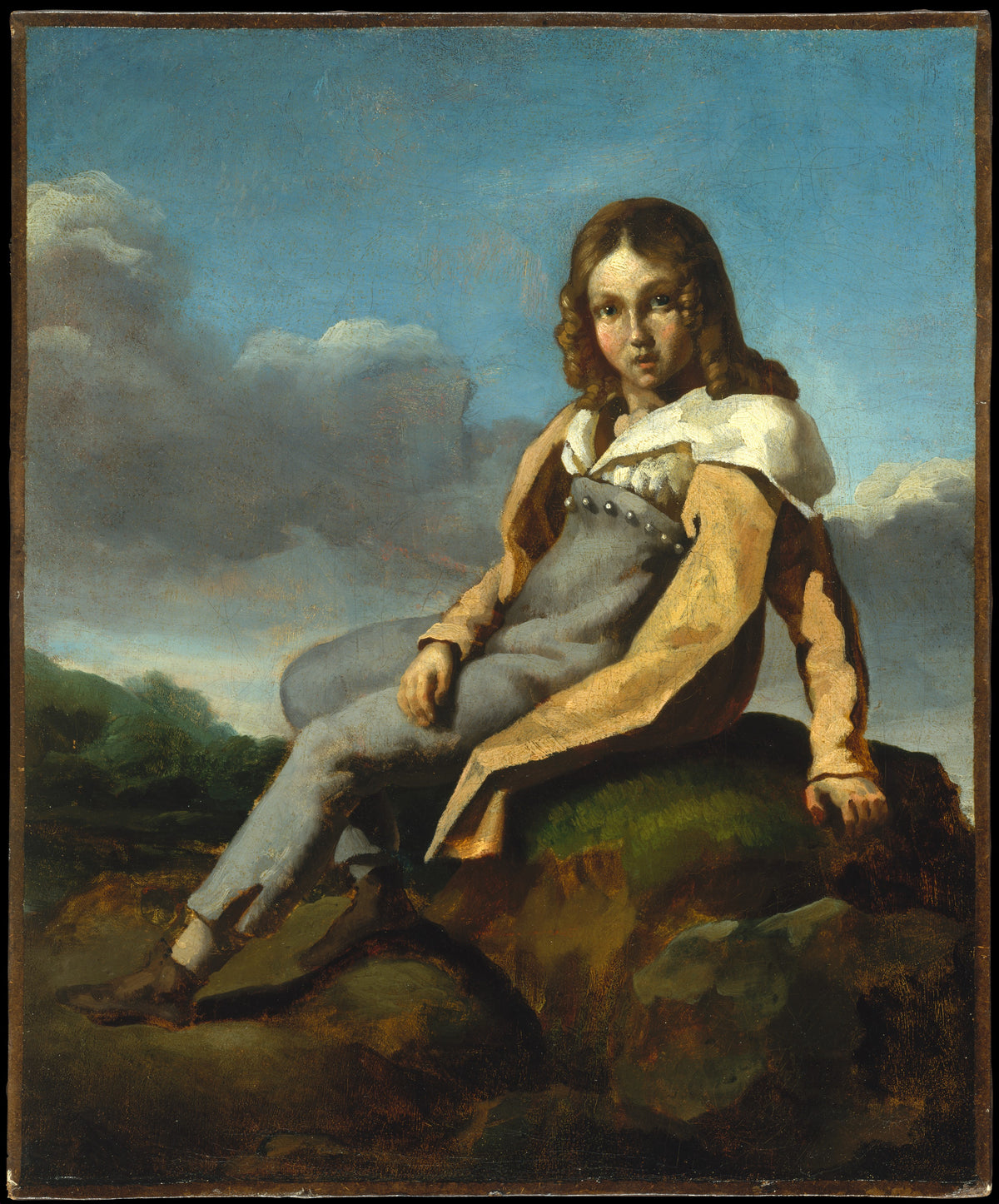 Alfred Dedreux 18101860 as a Child by Théodore Géricault - Oil Painting canvas print
