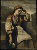 Reverie by Camille Corot - Realist canvas print