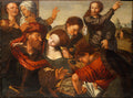 The Calling of Saint Matthew by Jan Sanders van Hemessen - Classic Art canvas print