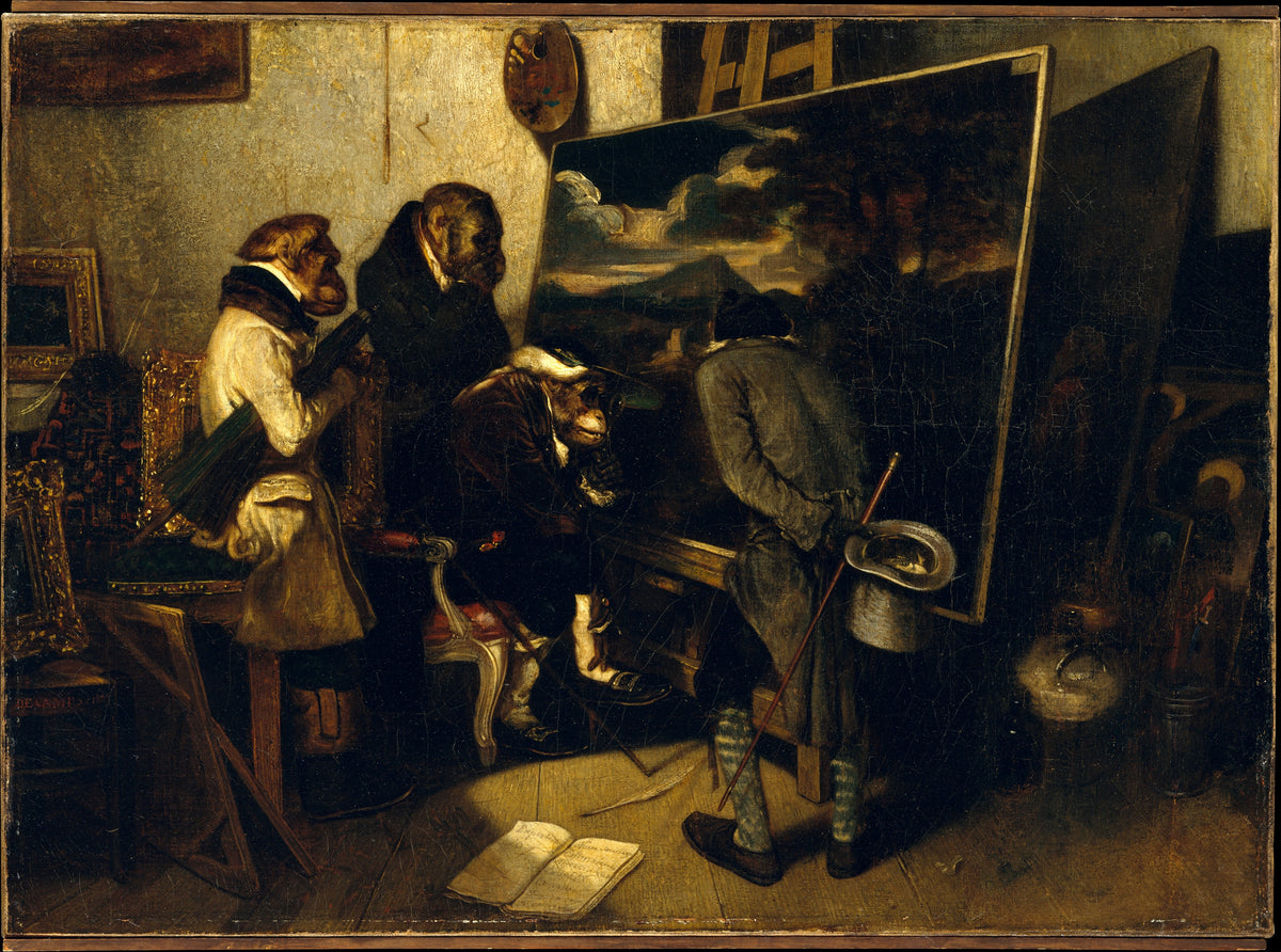 The Experts by Alexandre-Gabriel Decamps - Oil Painting canvas print