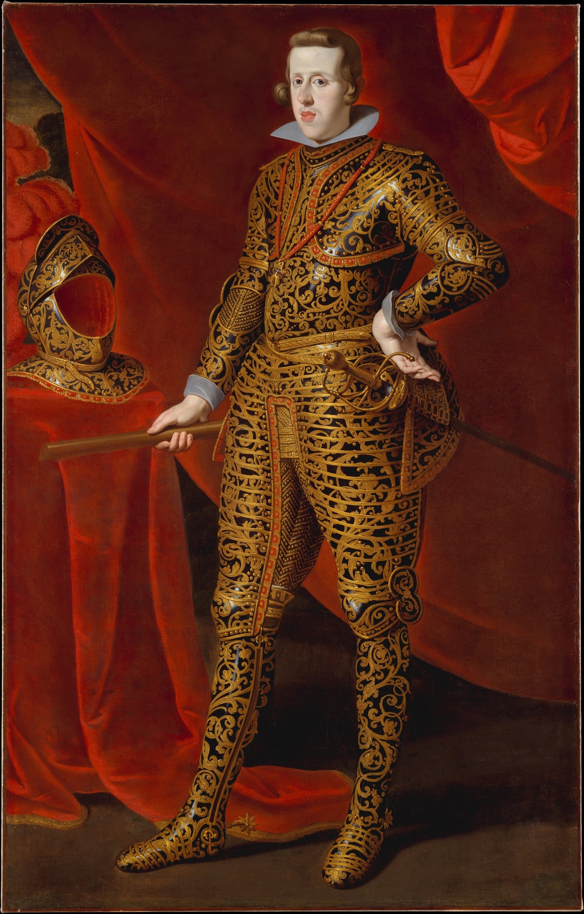 Philip IV 16051665 in Parade Armor by Gaspar de Crayer - Oil Painting canvas print