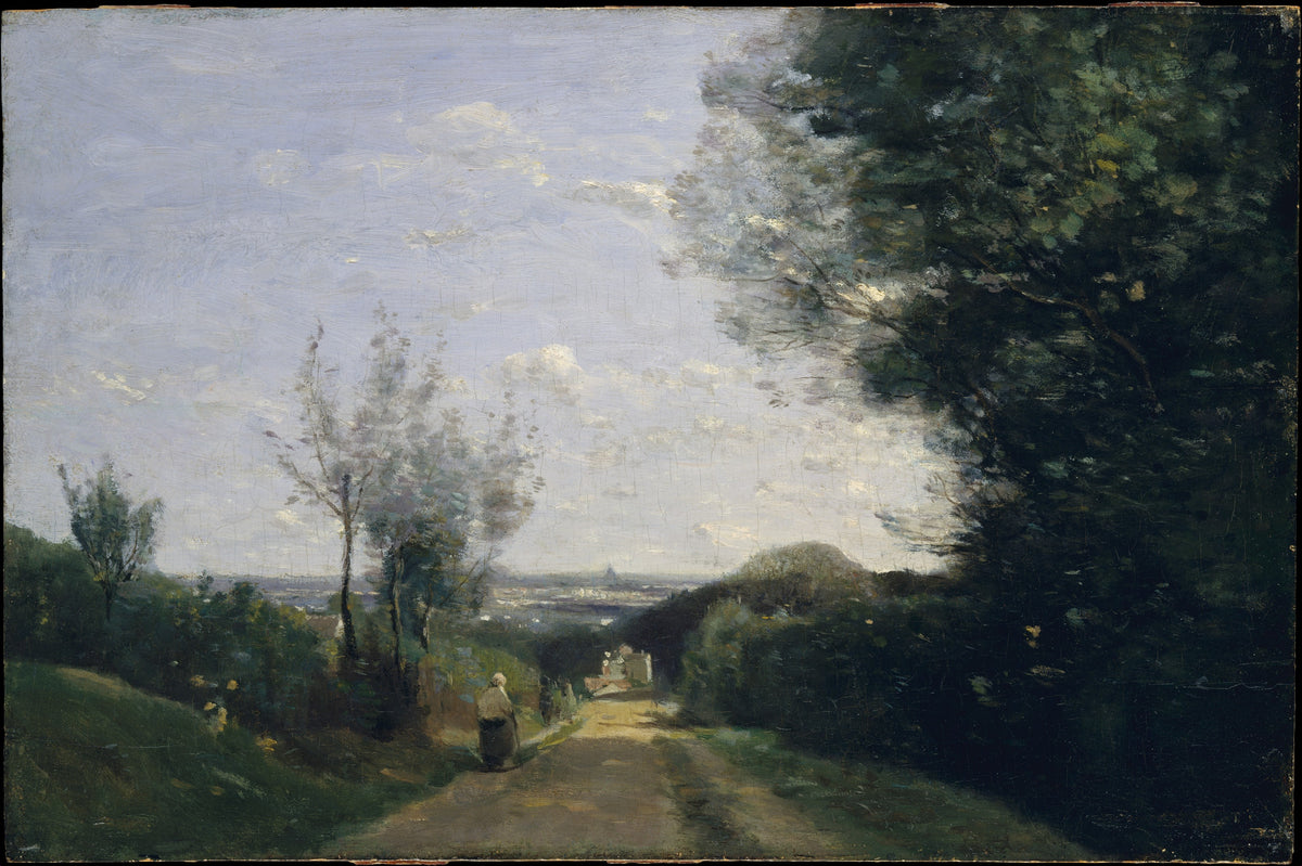 The Environs of Paris by Camille Corot - Realist canvas print