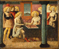 The Chess Players by Liberale da Verona - Tempera canvas print