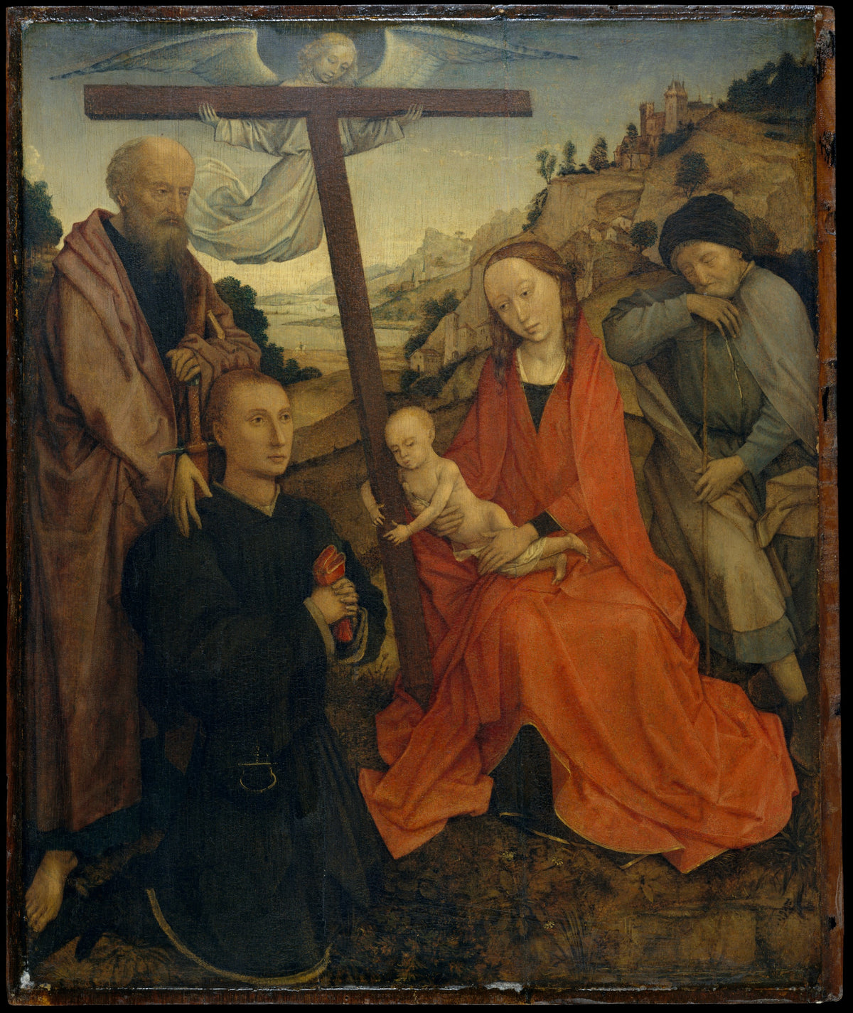 The Holy Family with Saint Paul and a Donor by Rogier van der Weyden - Northern Renaissance canvas print