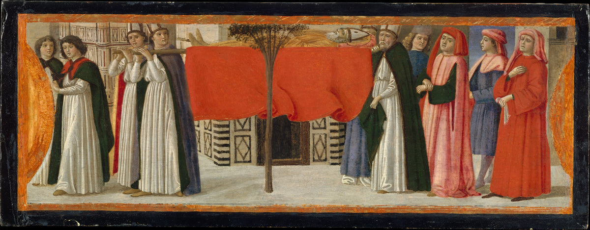 The Burial of Saint Zenobius by Davide Ghirlandaio (David Bigordi) - Tempera canvas print