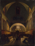 The Choir of the Capuchin Church in Rome by François Marius Granet - Oil Painting canvas print