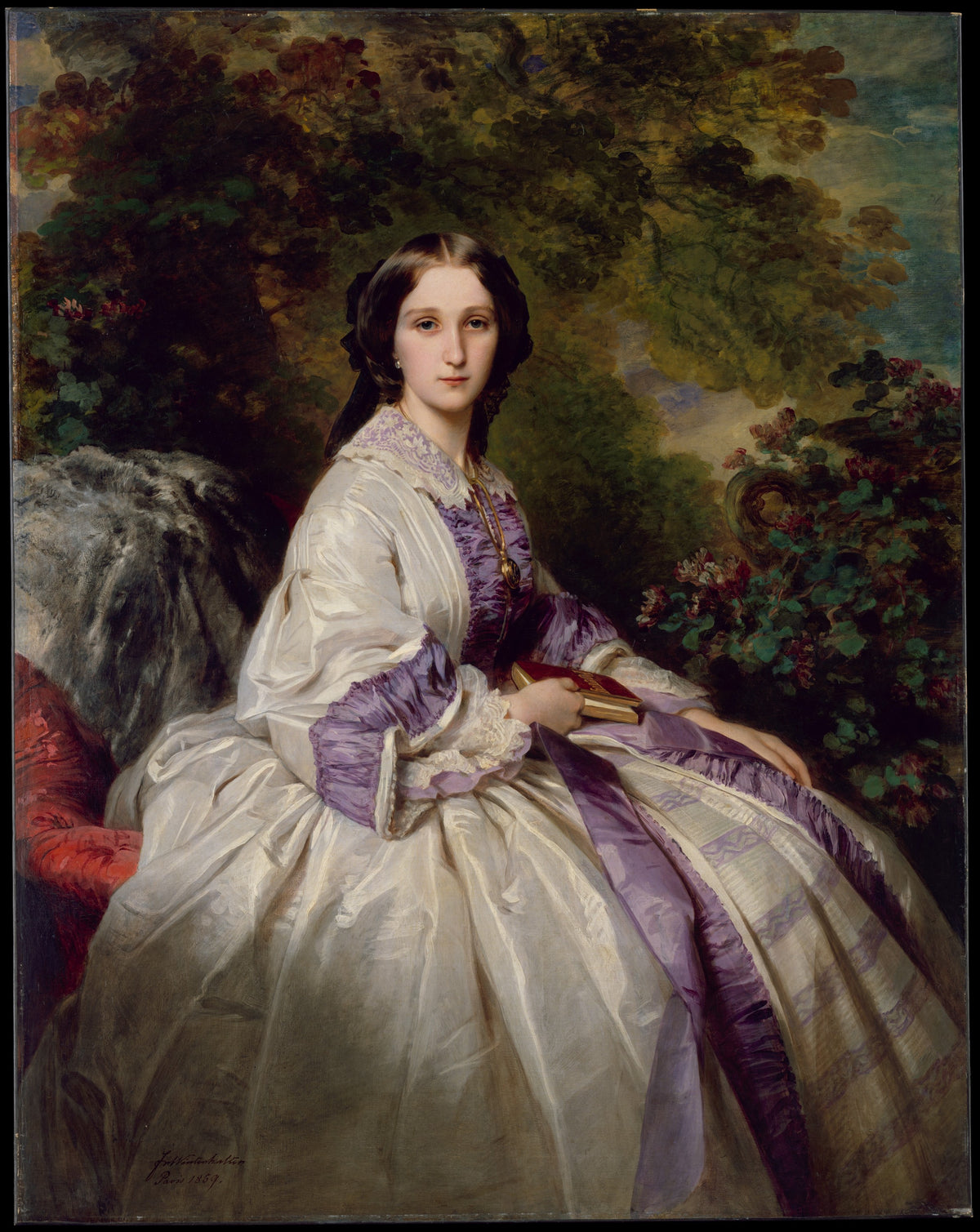 Countess Alexander Nikolaevitch Lamsdorff Maria Ivanovna Beck, 18351866 by Franz Xaver Winterhalter - Oil Painting canvas print