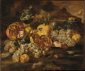 Pomegranates and Other Fruit in a Landscape by Abraham Brueghel - Oil Painting canvas print