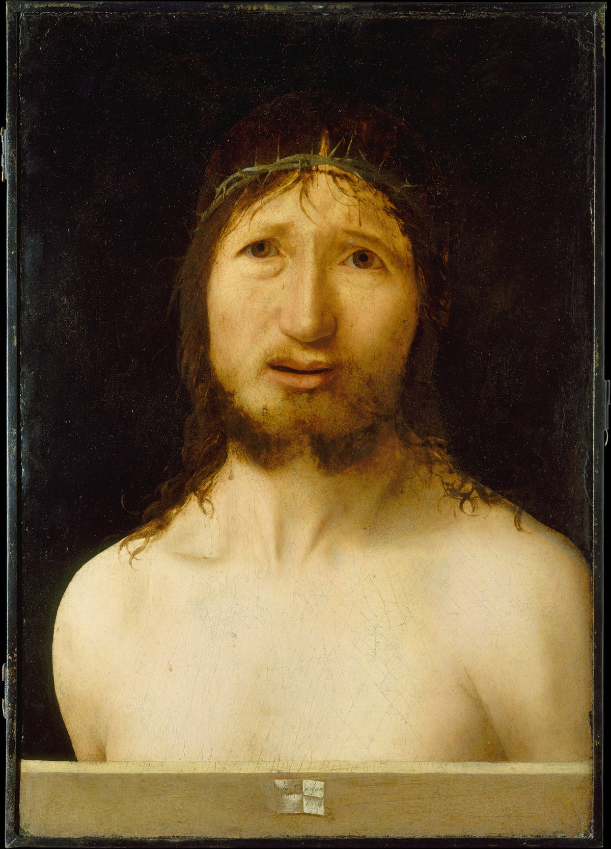 Christ Crowned with Thorns by Antonello da Messina (Antonello di Giovanni d'Antonio) - Tempera canvas print