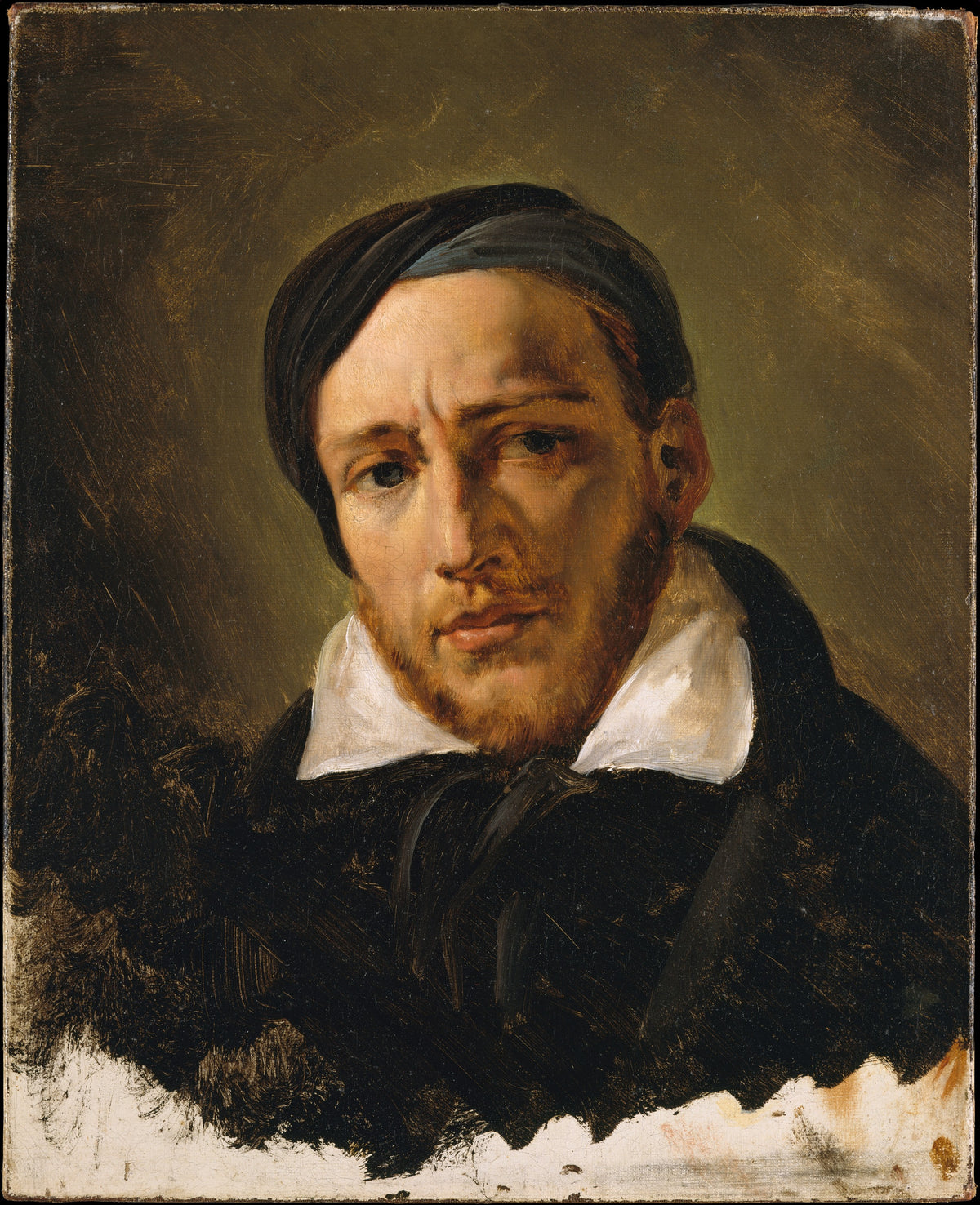 Jean-Louis-Andr-Thodore Gricault 17911824 by Horace Vernet - Oil Painting canvas print