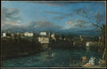 Vaprio d'Adda by Bernardo Bellotto - Oil Painting canvas print