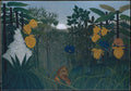 The Repast of the Lion by Henri Rousseau (le Douanier) - Naive Art canvas print