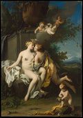 Flora and Zephyr by Jacopo Amigoni - Oil Painting canvas print